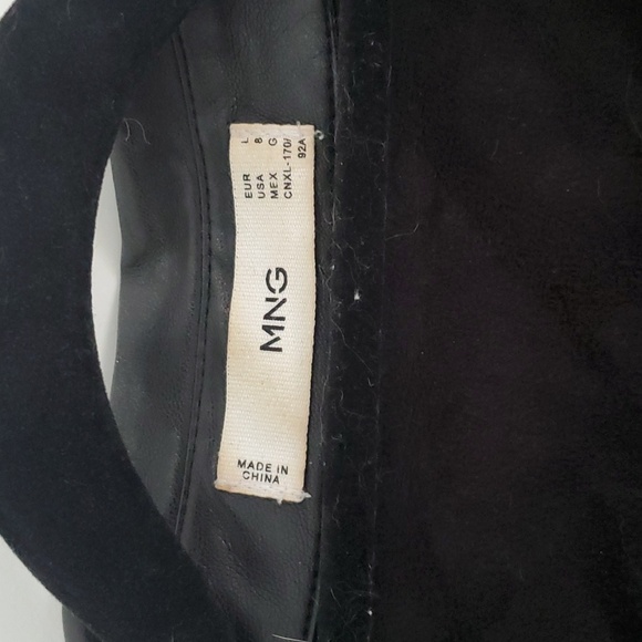 Mng oversized faux leather button up - Picture 3 of 3